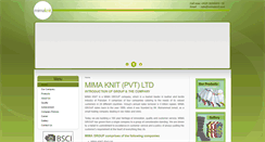 Desktop Screenshot of mimaknit.com