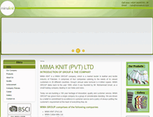 Tablet Screenshot of mimaknit.com